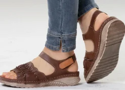 Gemini, leichte Damen-Sandalen, Weite G, aus Leder