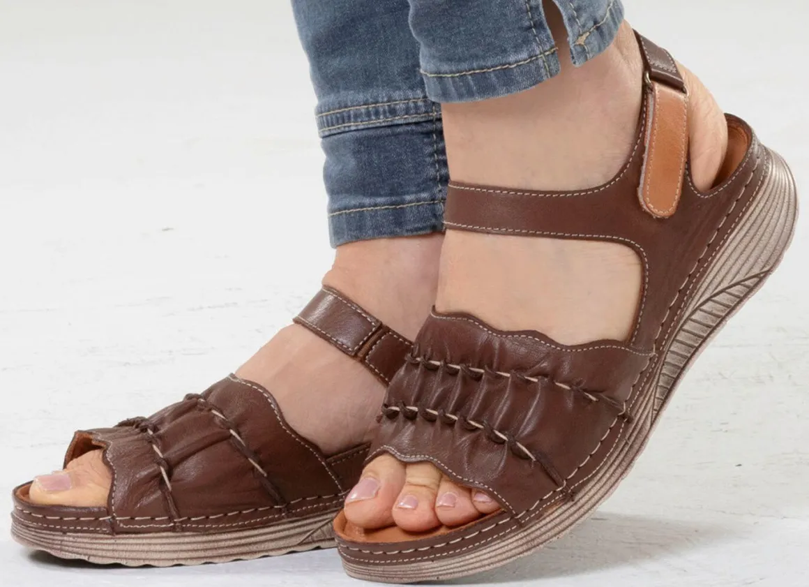 Gemini, leichte Damen-Sandalen, Weite G, aus Leder