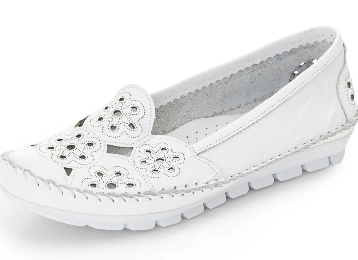 Gemini, leichte Damen-Slipper, Weite G, mit herausnehmbarem Fußbett