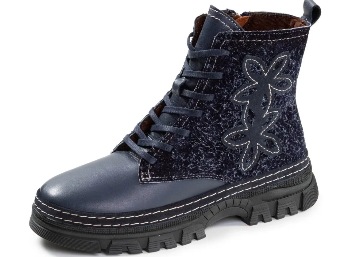 Gemini, modische Damen-Stiefeletten, Winterschuhe, Weite G, mit herausnehmbarem Fußbett