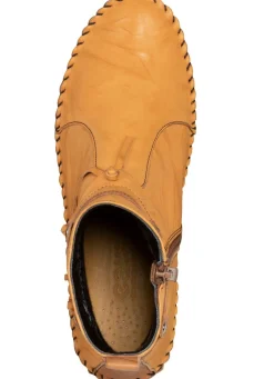 Gemini Mokassin-Stiefelette mit Knitter-Struktur