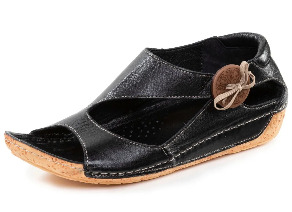 Gemini Sandale aus teils schattiertem Rind-Nappaleder