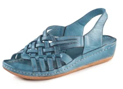 Gemini, schicke Damen-Sandalen, Weite G, mit Gummizug