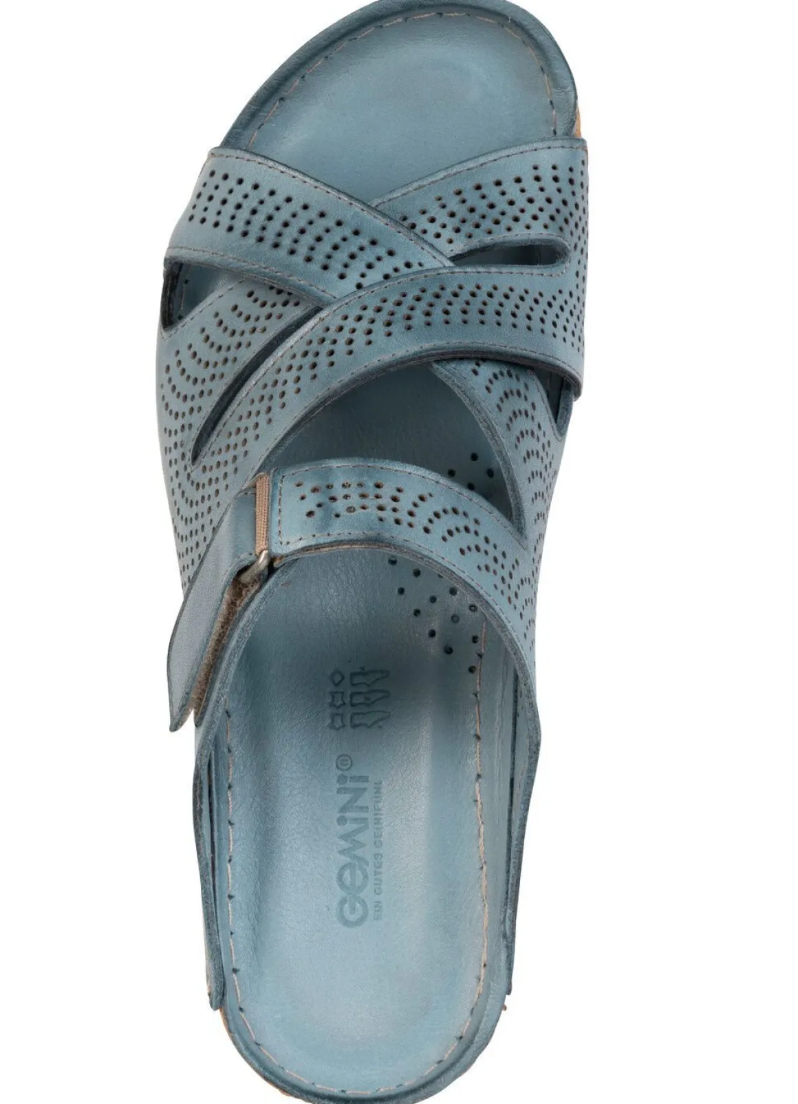 Gemini, sommerliche Damen-Pantoletten, Weite G, aus Leder