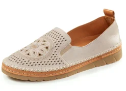 Gemini, sommerliche Damen-Slipper, Weite G, mit herausnehmbarem Fußbett