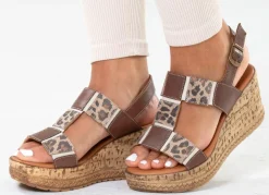 Gemini, trendige Damen-Sandaletten, Weite G, aus Leder