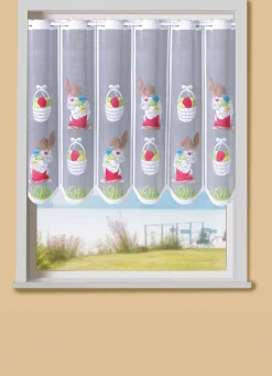 Handcolorierter Kurzstore mit Stangendurchzug