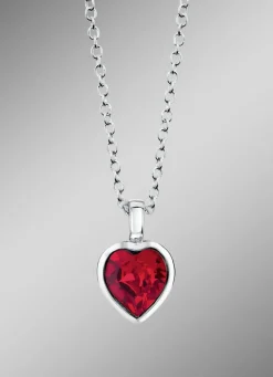 Herz-Anhänger mit Swarovski®-Kristall und Kette