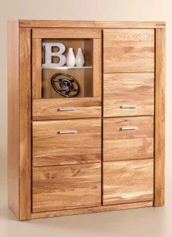 Highboard mit Massivholzfronten