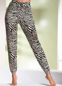 Hose mit Anmial-Print