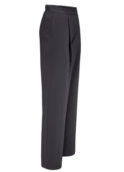 Hose mit Bundfalten in modischer Weite
