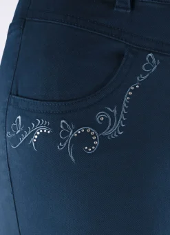 Hose mit funkelnden Glitzersteinchen