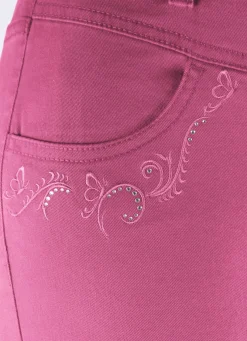 Hose mit funkelnden Glitzersteinchen