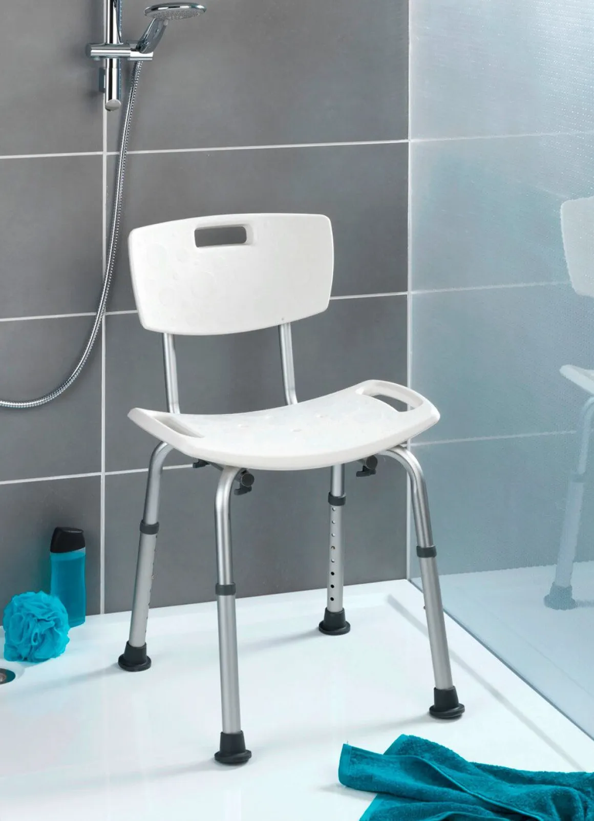 2-in-1 Badestuhl/-hocker für sicheres Baden und Duschen