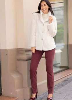Jacke aus kuschelweichem Plüsch