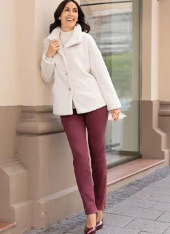 Jacke aus kuschelweichem Plüsch