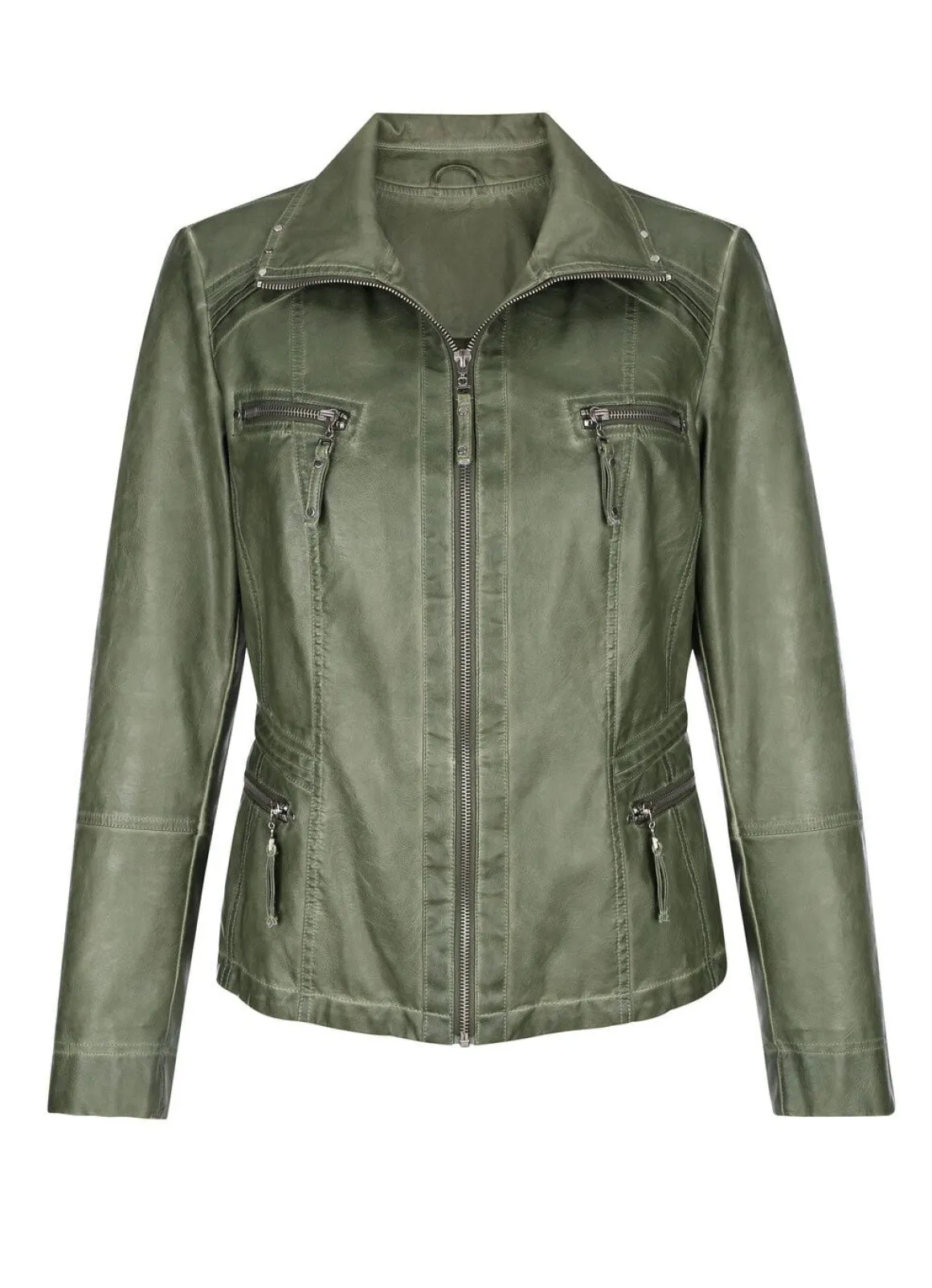 Jacke aus Lederimitat