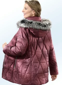 Jacke mit abnehmbarem Kunstpelz-Besatz