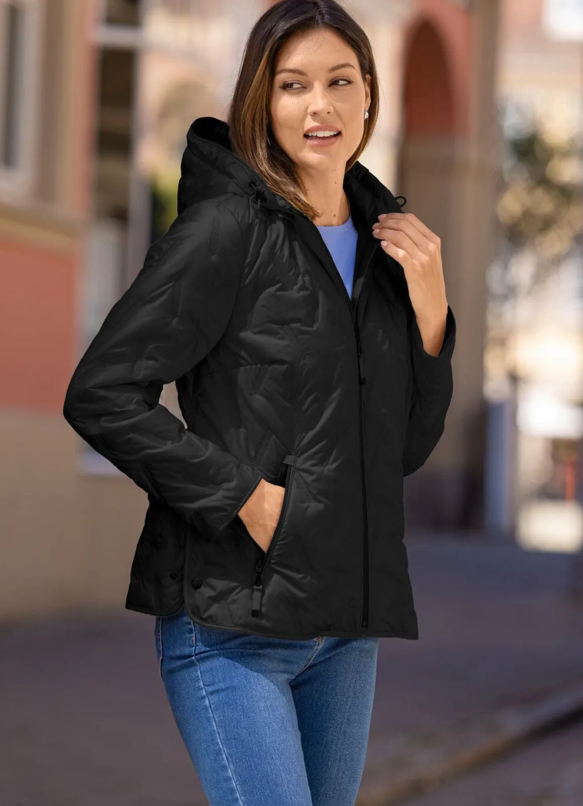Jacke mit geklebten Kammern