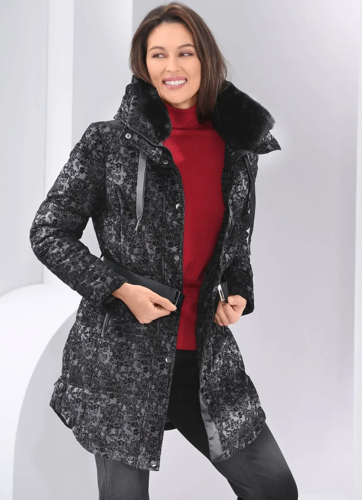 Jacke mit Gürtel