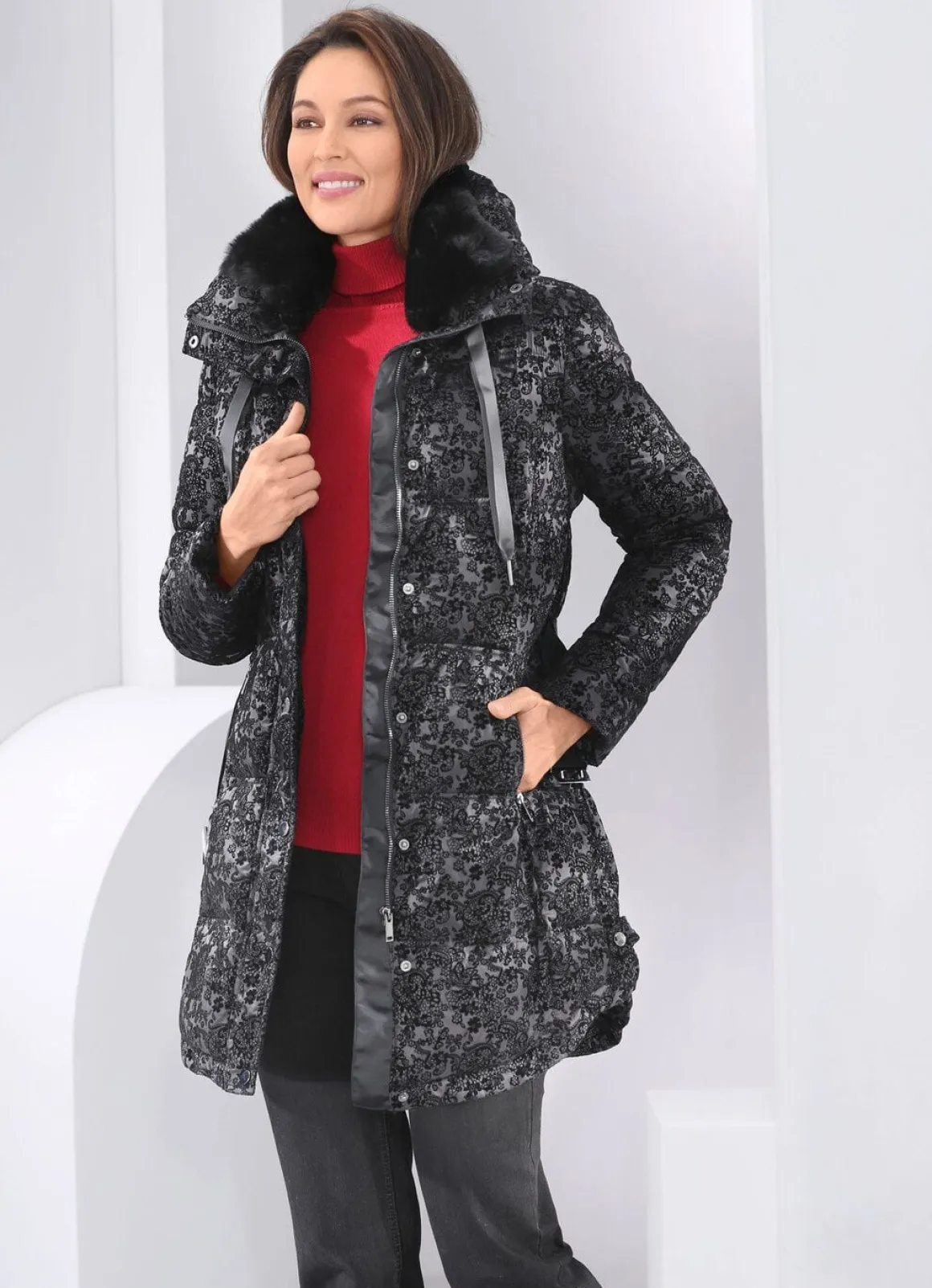 Jacke mit Gürtel