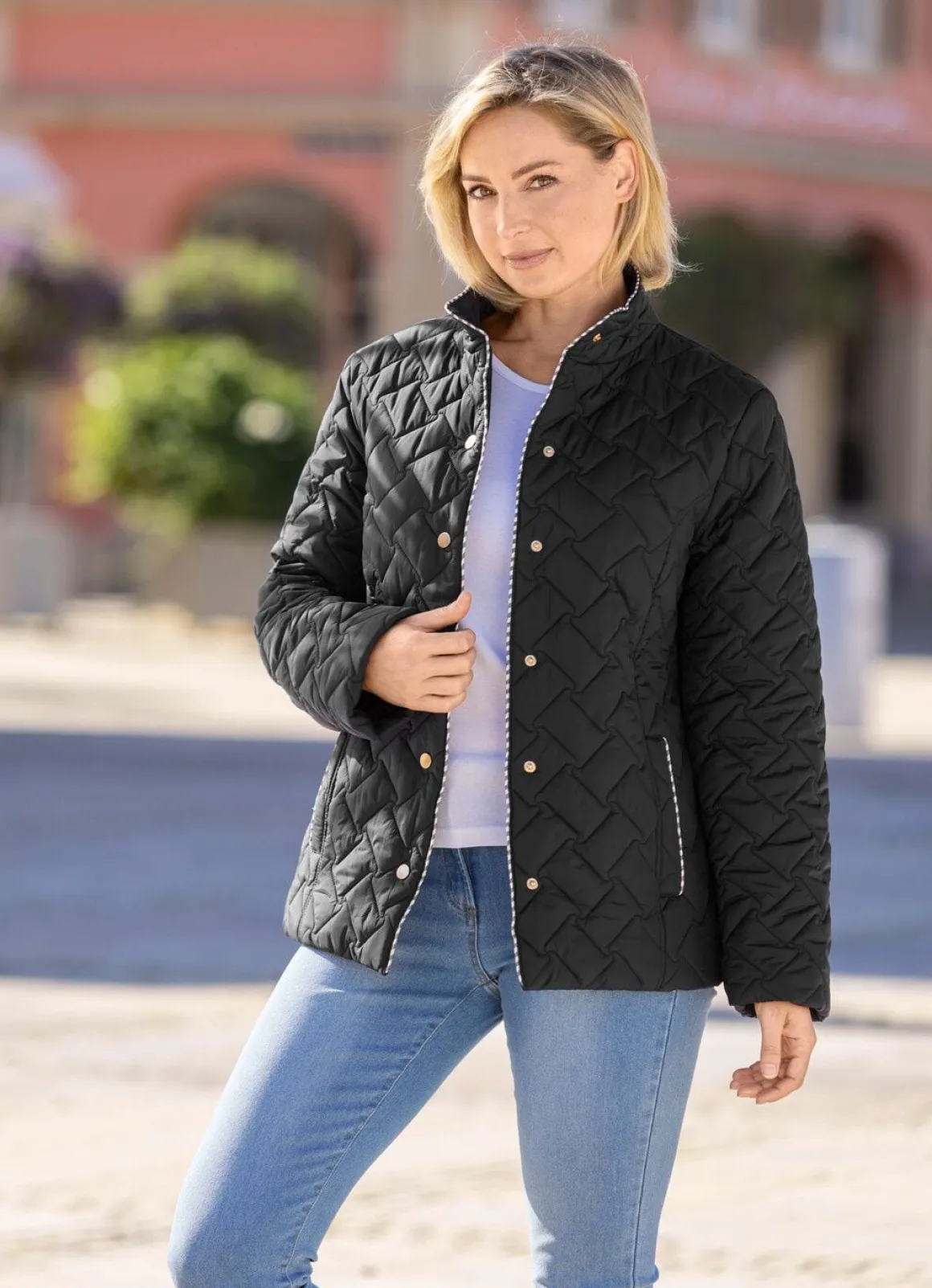 Jacke mit interessantem Stepp