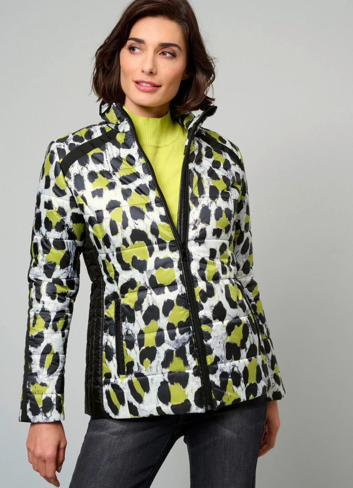 Jacke mit Reißverschlussleiste