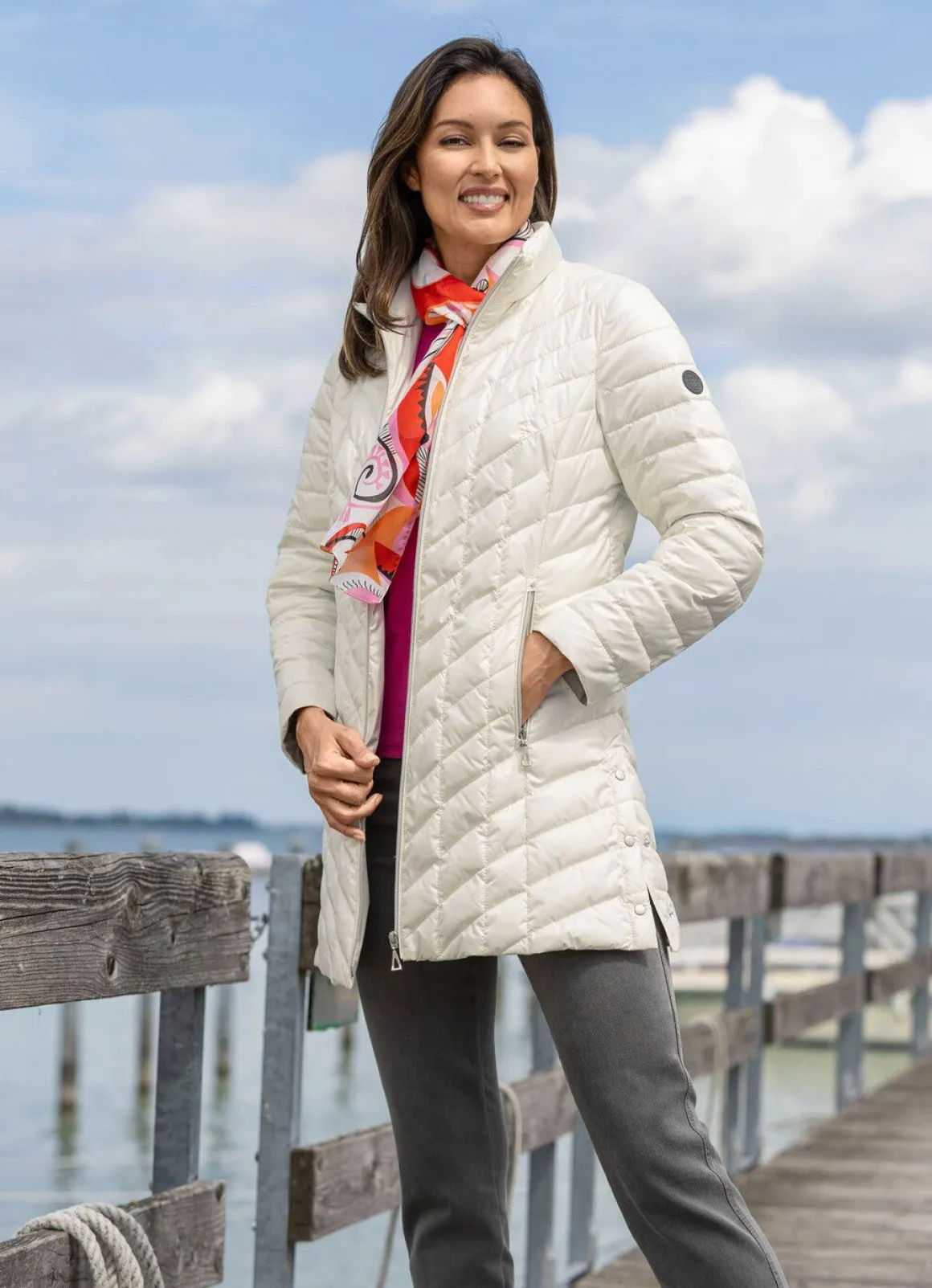 Jacke mit Reißverschlussleiste