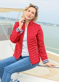 Jacke mit Reißverschlussleiste