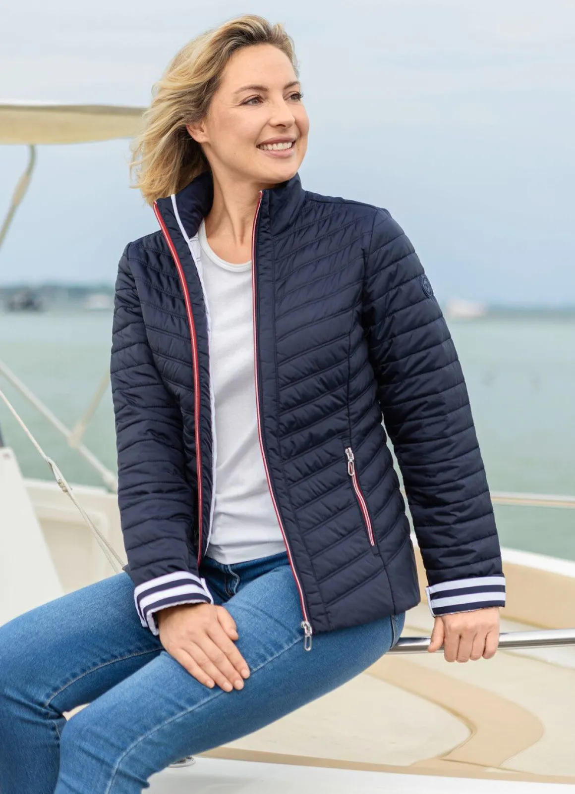 Jacke mit Reißverschlussleiste