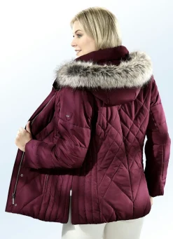 Jacke mit Reißverschluss unter der Druckerleiste