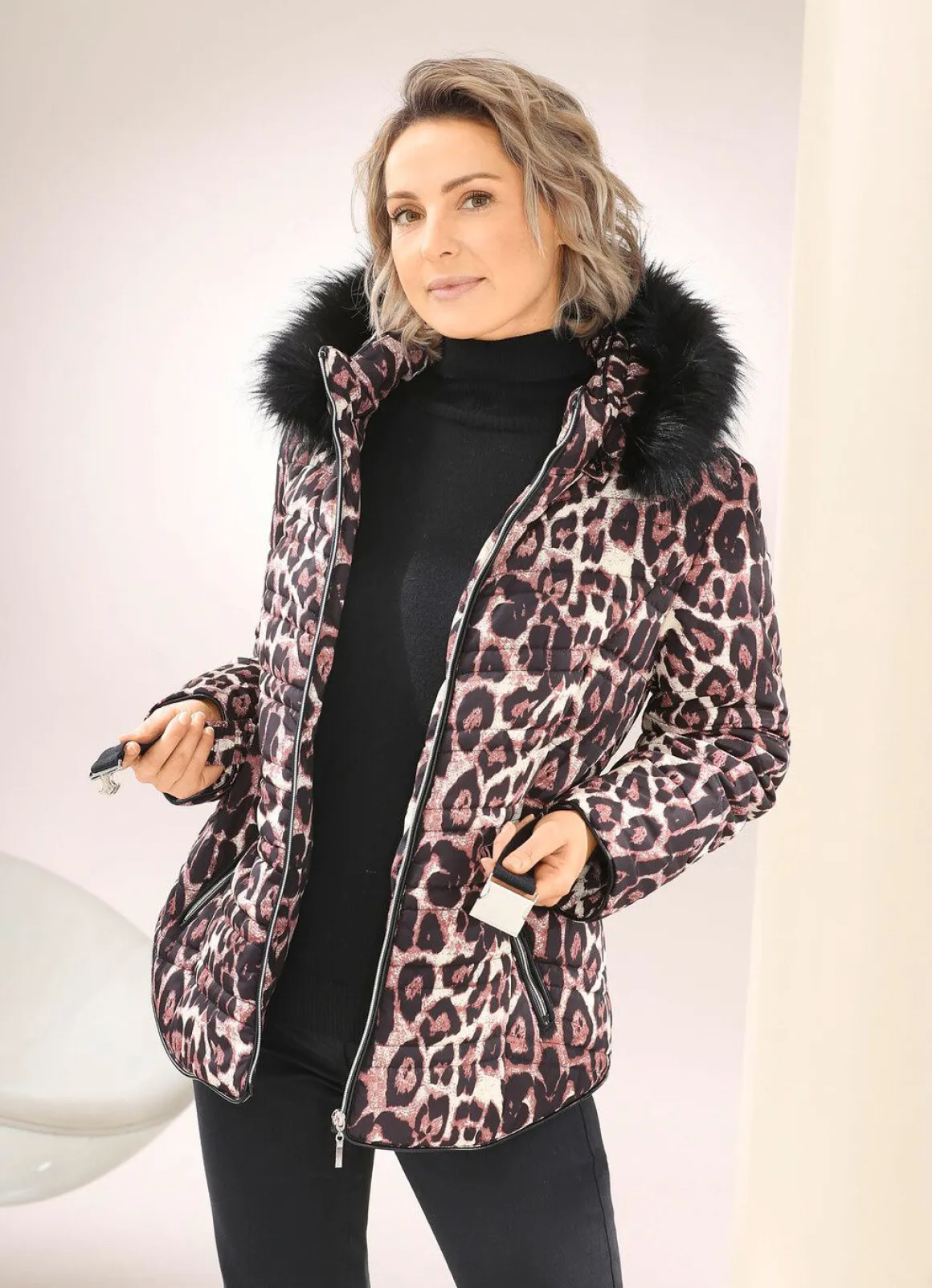 Jacke mit Stretchgürtel