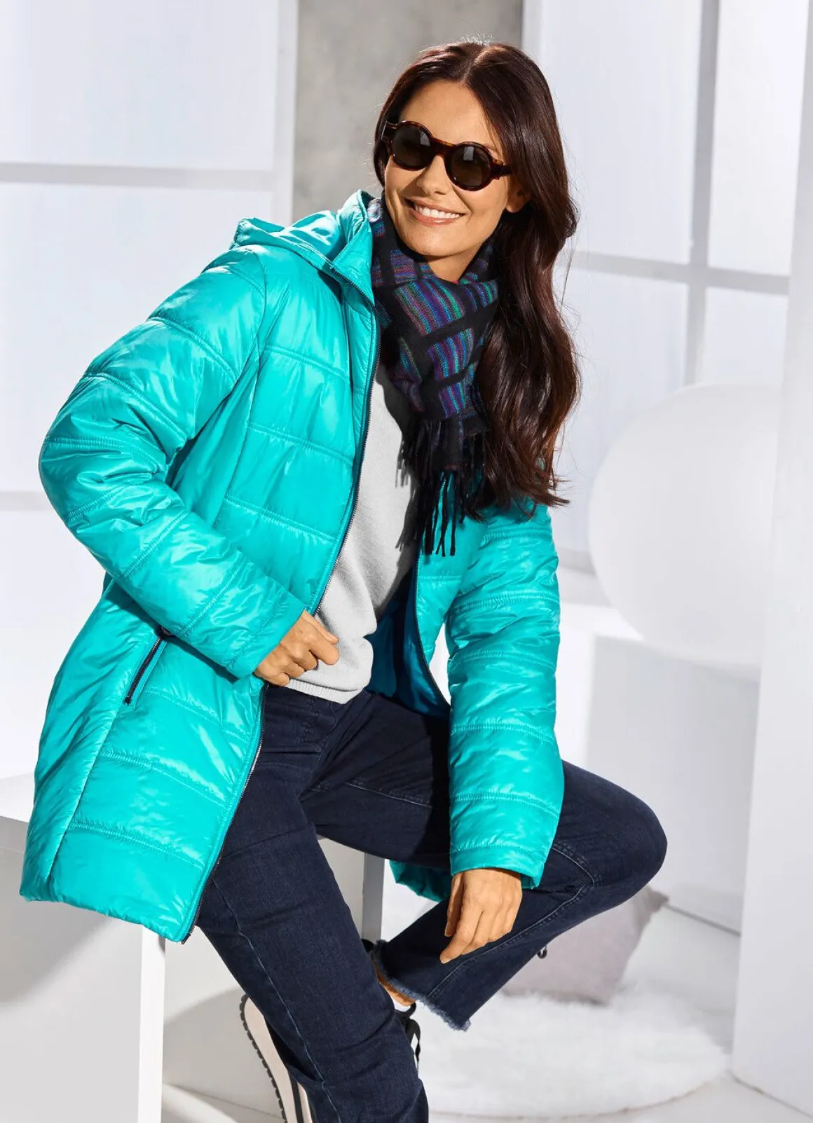 Jacke mit 2-Wege-Reißverschluss