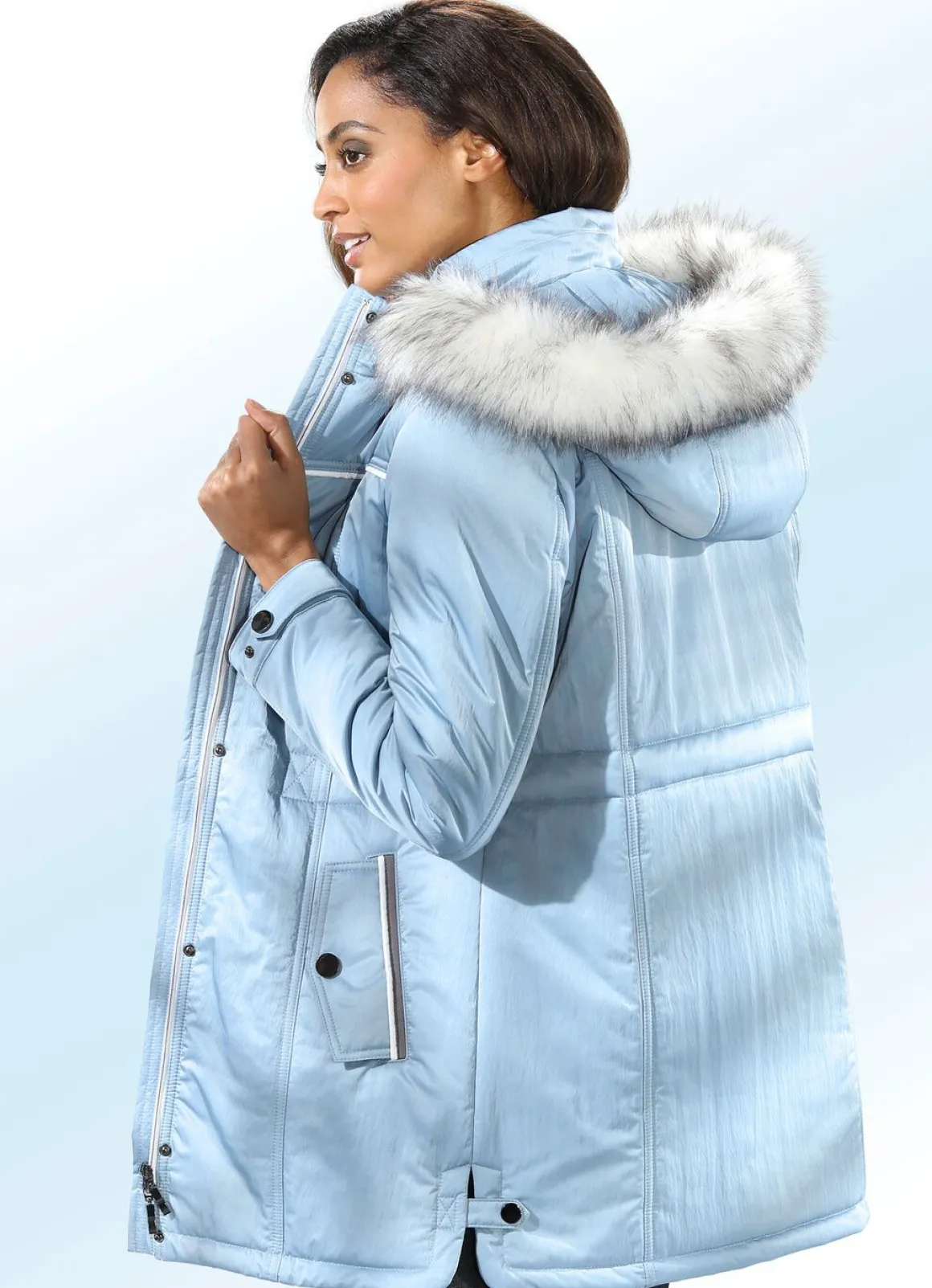 Jacke mit 2-Wege-Reißverschluss