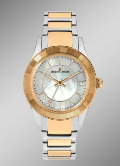 Jacques Lemans Quartz-Damenuhr - Eleganz in Bicolor
