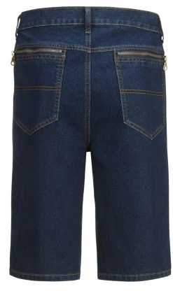Jeans-Bermudas mit Dehnbundeinsätzen in 3 Farben