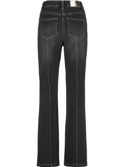 Jeans mit abgesteppten Biesen