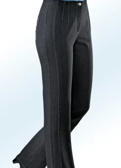 Jeans mit angeschnittenem Bund