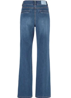 Jeans mit Bundfalten