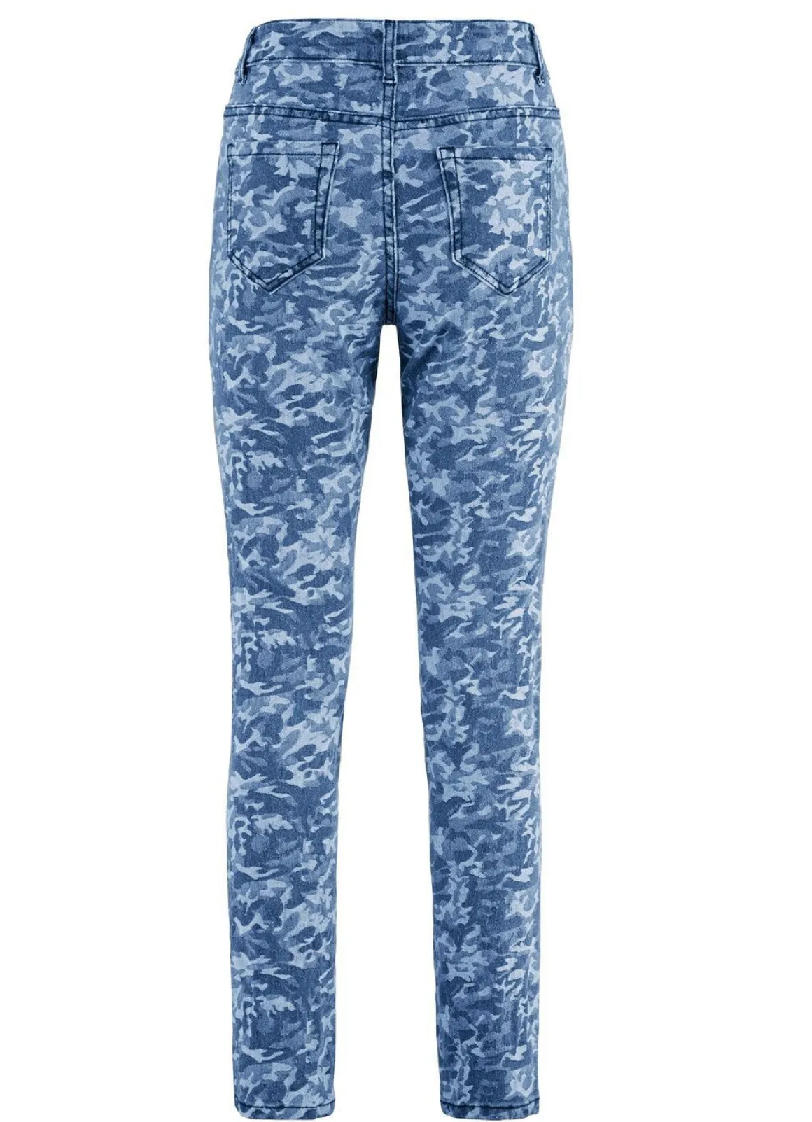 Jeans mit Camouflage-Dessinierung