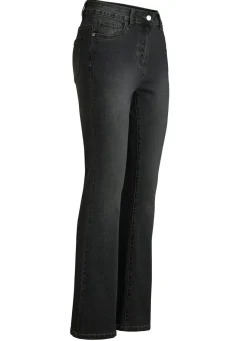 Jeans mit leicht ausgestellter Beinweite
