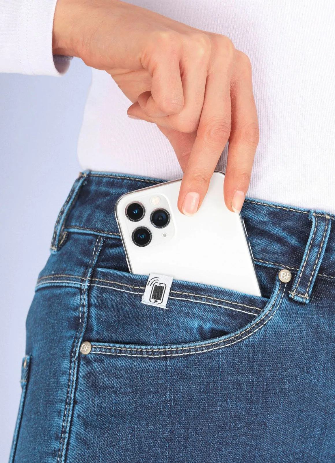 Jeans mit praktischer Handytasche