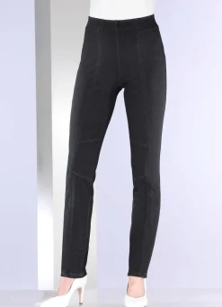 Jersey-Hose in Denim-Optik
