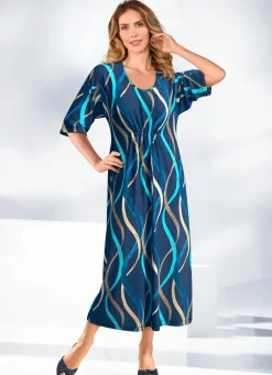Kaftan mit farbbrillantem Druck