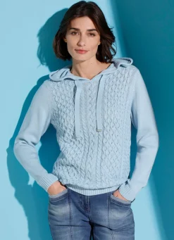 Kapuzenpullover mit Rippenabschlüssen