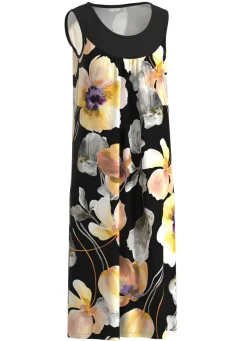 Kleid mit farbbrillantem Druckdessin