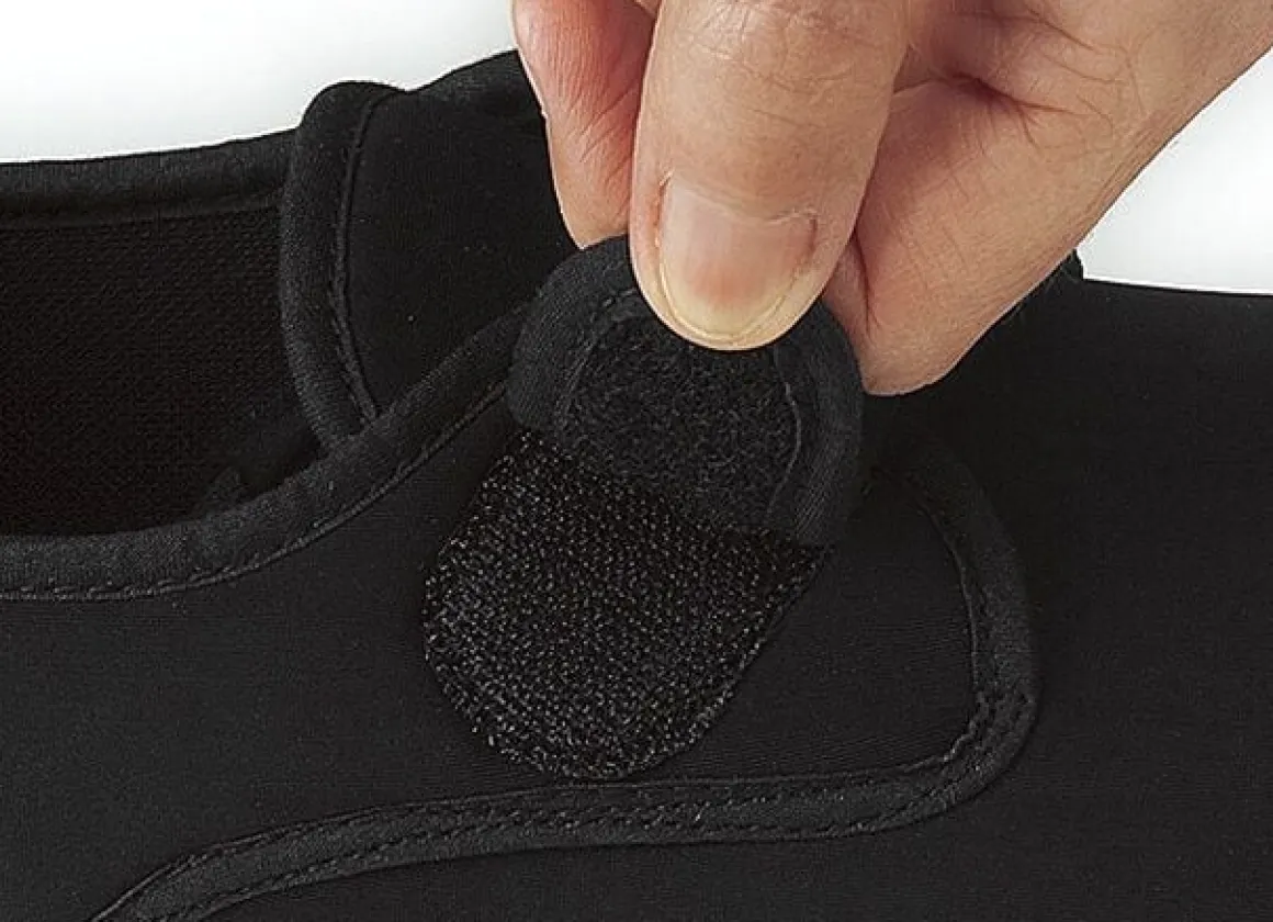 Klettslipper aus Stretchmaterial