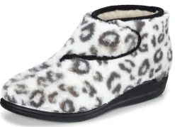 Klett-Stiefelette aus kuscheligem Plüsch