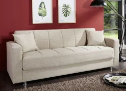 Klick-Klack-Sofa mit Dekokissen