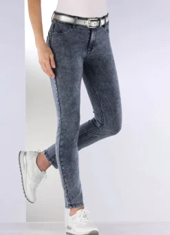 Knöchellange, figurformende Jeans